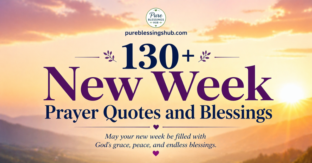 130+ New Week Prayer Quotes and Blessings