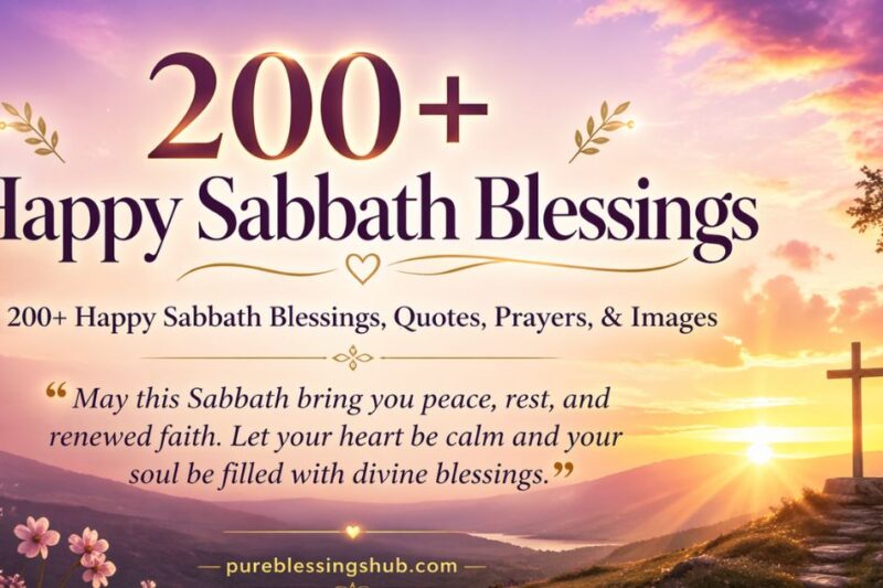 200+ Happy Sabbath Blessings, Quotes, Prayers, & Images