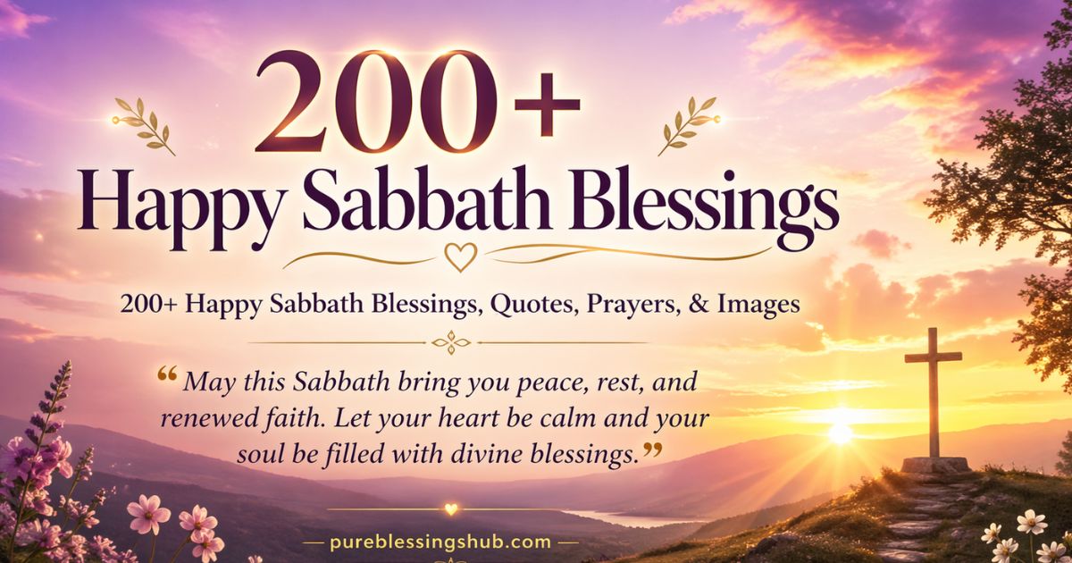 200+ Happy Sabbath Blessings, Quotes, Prayers, & Images
