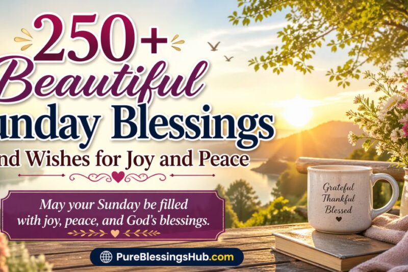 250+ Beautiful Sunday Blessings and Wishes for Joy and Peace