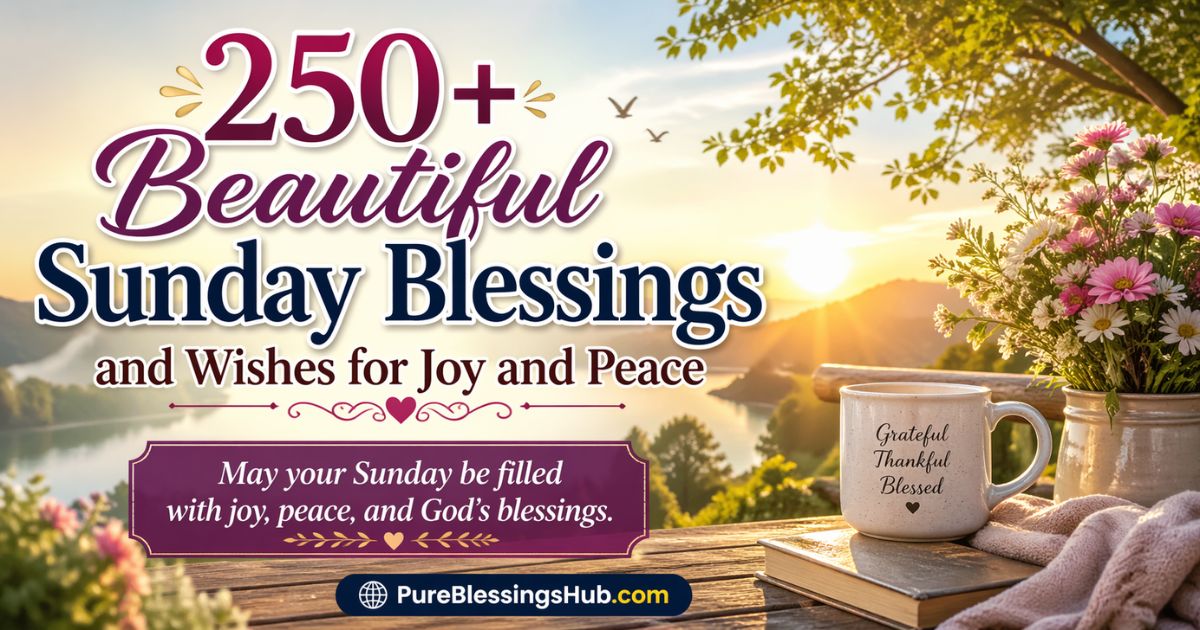 250+ Beautiful Sunday Blessings and Wishes for Joy and Peace