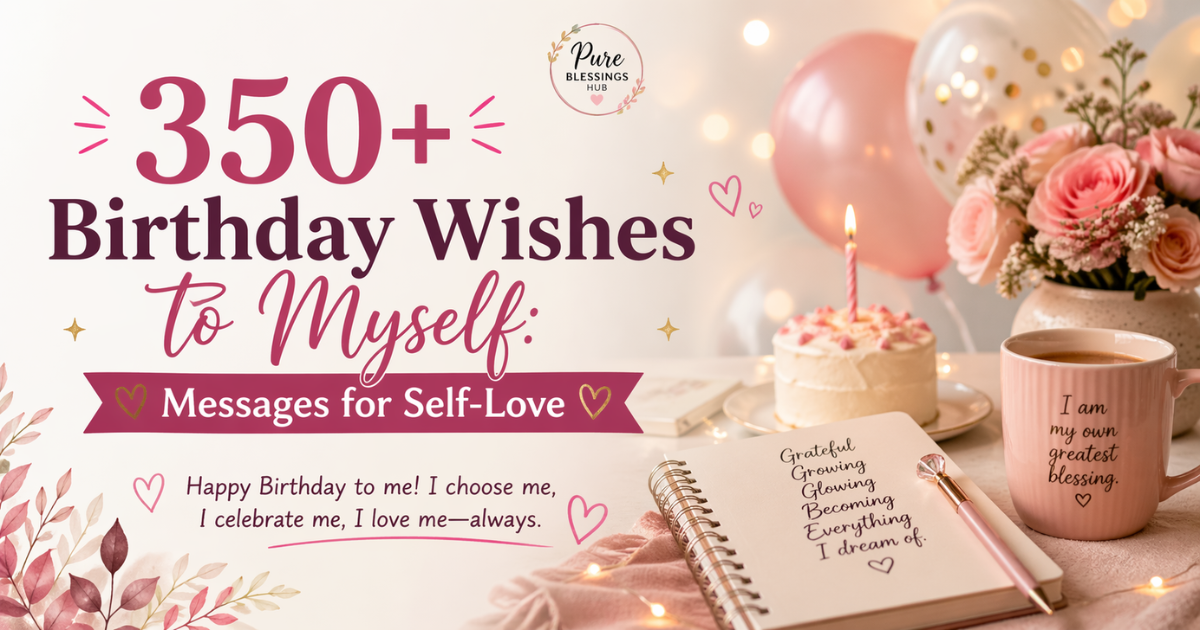 350+ Birthday Wishes to Myself: Messages for Self-Love