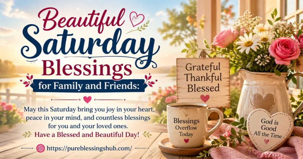 Beautiful Saturday Blessings for Family and Friends