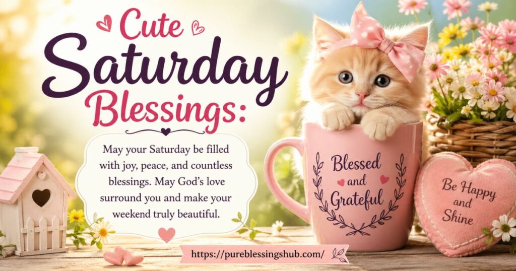 Cute Saturday Blessings