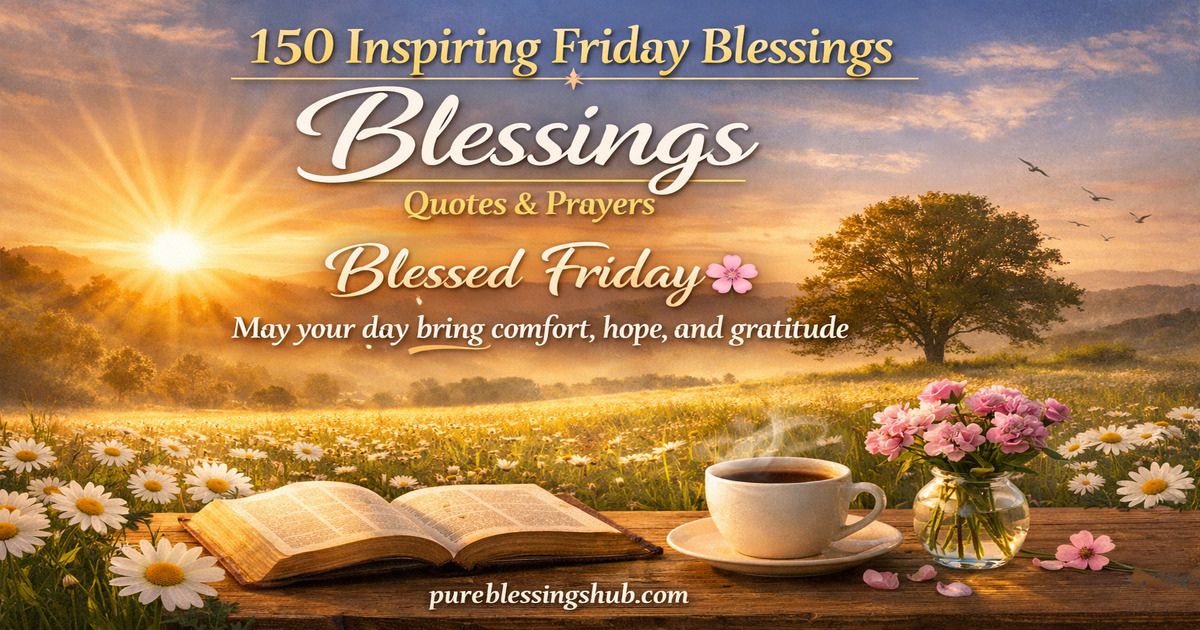 Friday Blessings Quotes & Prayers for a Joyful Weekend