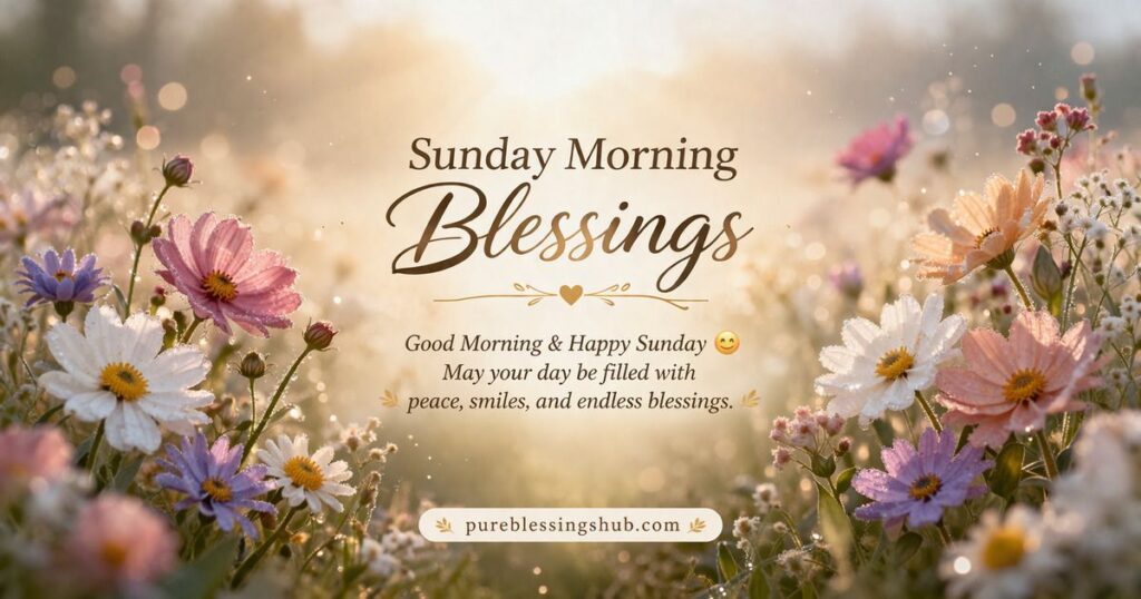 Good Sunday Morning Blessings for a Peaceful Day