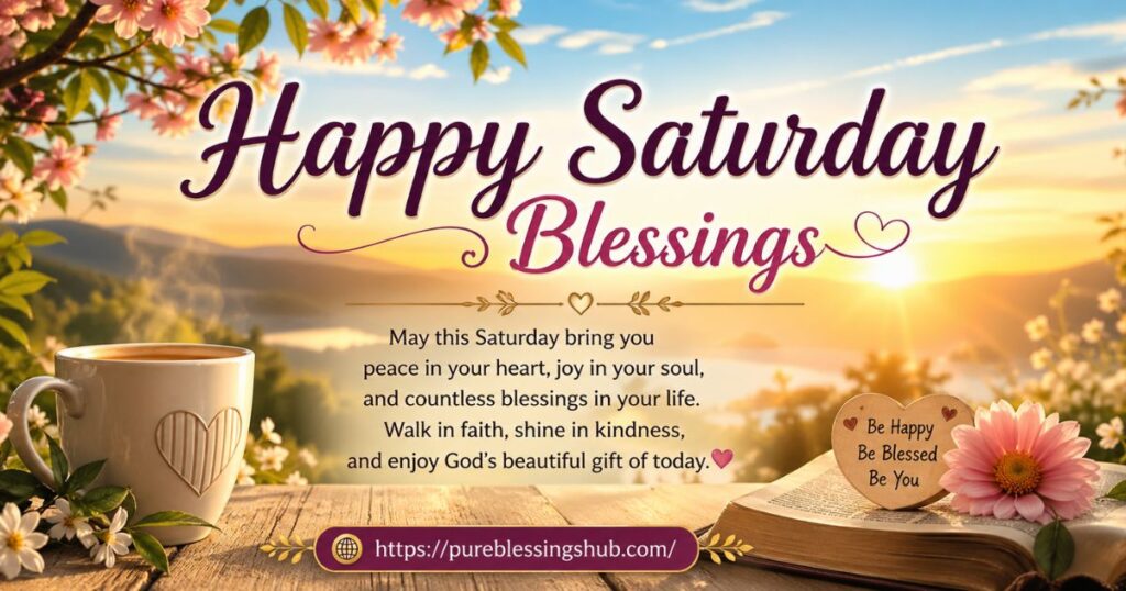 Happy Saturday Blessings