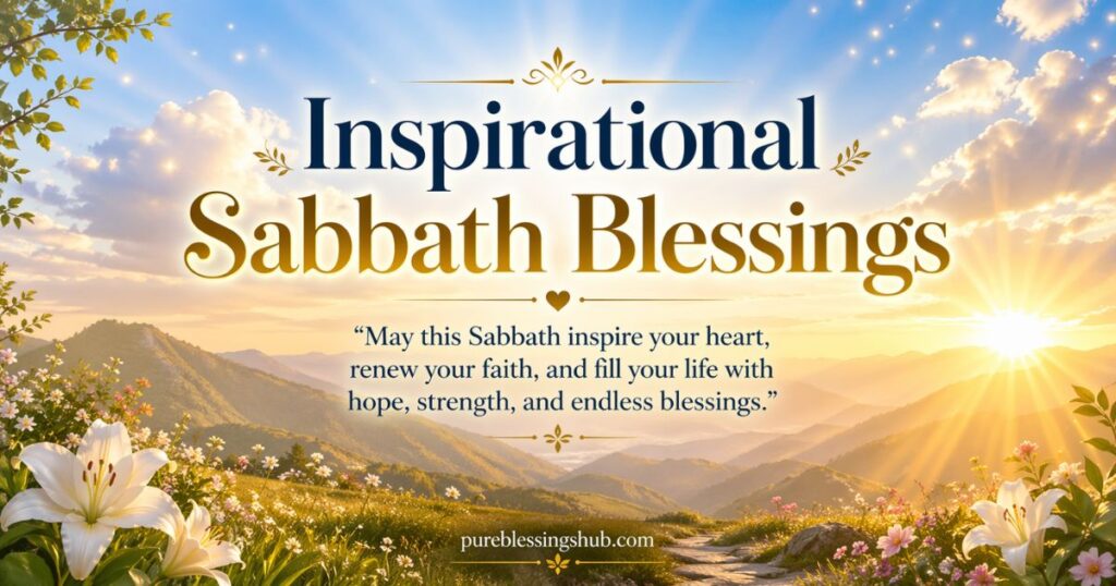 Inspirational Sabbath Blessings