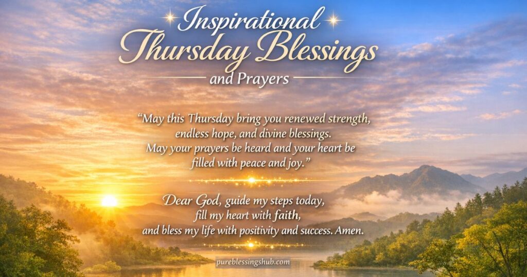 Inspirational Thursday Blessings and Prayers