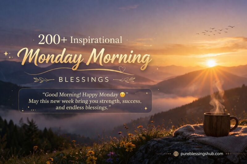 200+Inspirational Monday Morning Blessings To Ignite Your Week’s Positivity And Energy