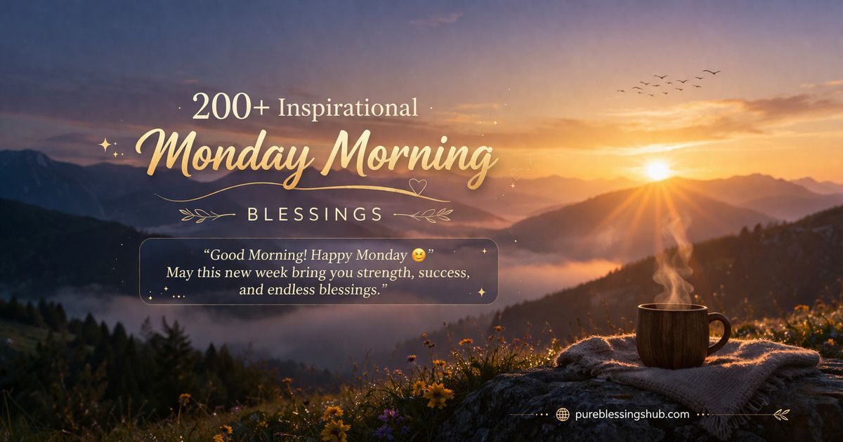 Monday Morning Blessings To Ignite Your Week’s Positivity And Energy.
