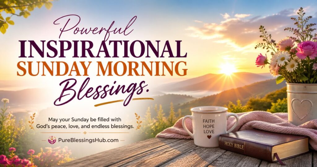 Powerful Inspirational Sunday Morning Blessings