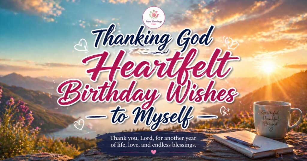 Thanking God Heartfelt Birthday Wishes to Myself
