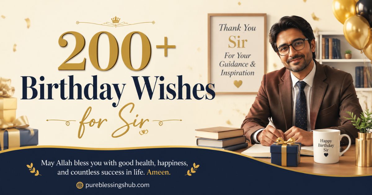 200+ Birthday Wishes for Sir – Heartfelt, Funny & Professional Messages (2026)