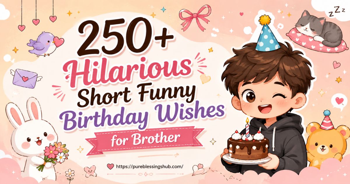250+ Hilarious Short Funny Birthday Wishes for Brother