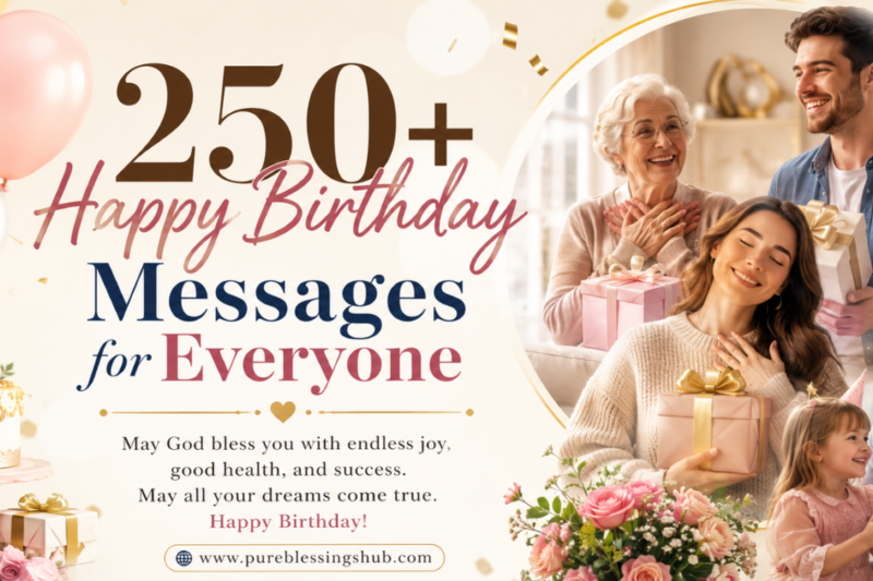 250+Happy Birthday Messages for Everyone