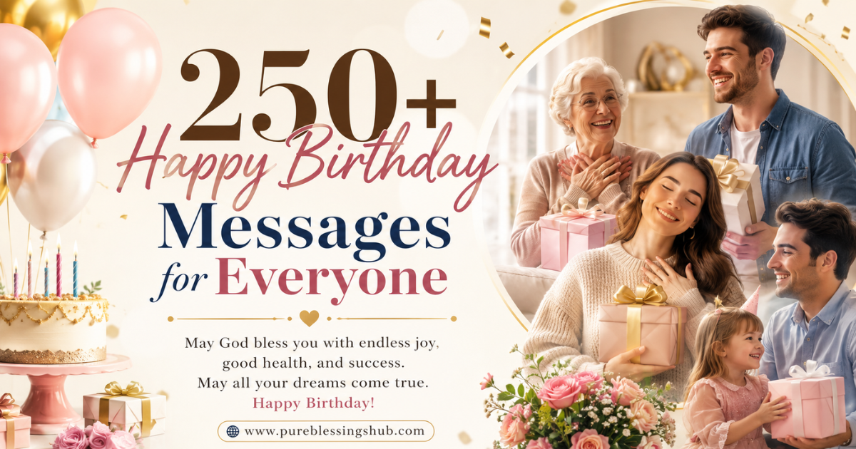 250+Happy Birthday Messages for Everyone