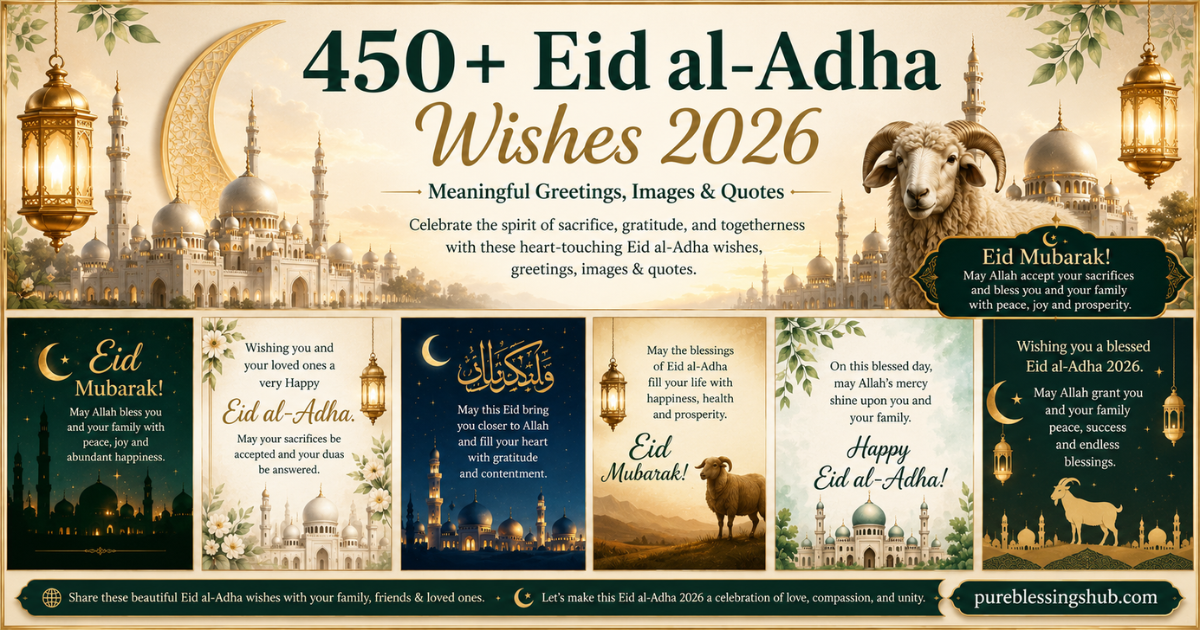450+Eid al-Adha Wishes 2026 Meaningful Greetings, Images & Quotes