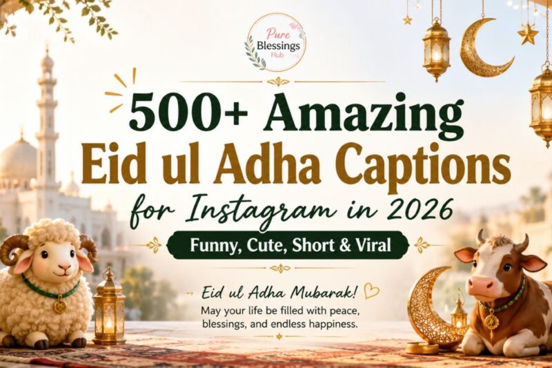 500+ Amazing Eid ul Adha Captions for Instagram in 2026  Funny, Cute, Short & Viral