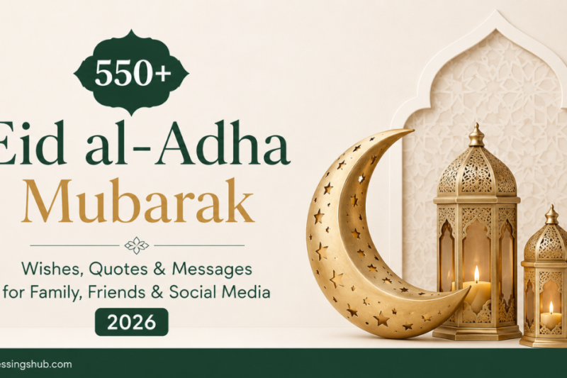 550+ Eid al-Adha Mubarak Wishes, Quotes & Messages for Family, Friends & Social Media 2026