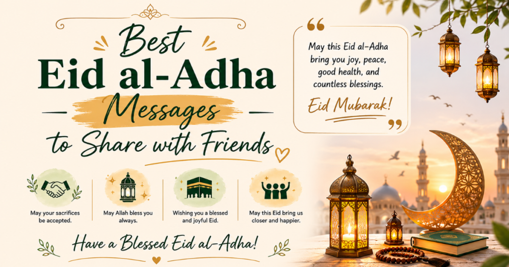 Eid al-Adha Wishes for Friends & Best Friends