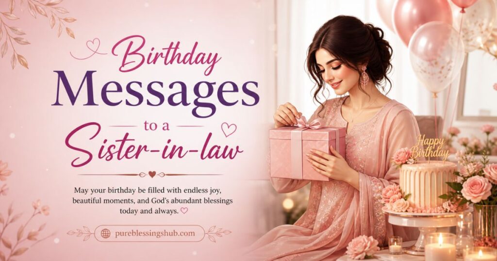 Birthday Messages to a Sister-in-law