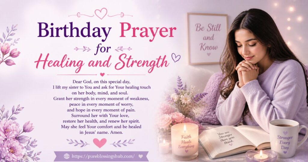 Birthday Prayer for Healing and Strength
