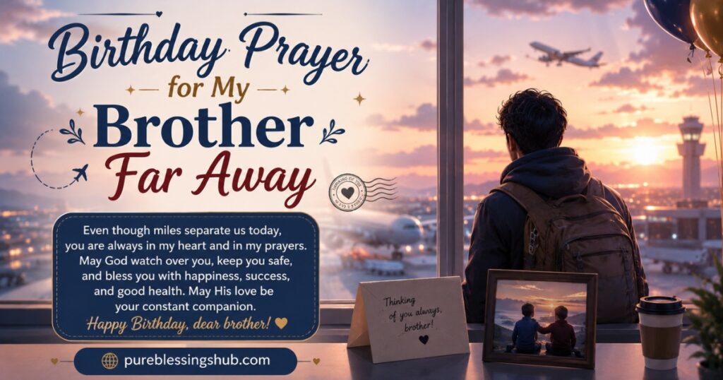 Birthday Prayer for My Brother Far Away