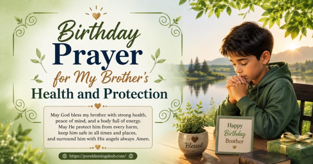 Birthday Prayer for My Brother’s Health and Protection