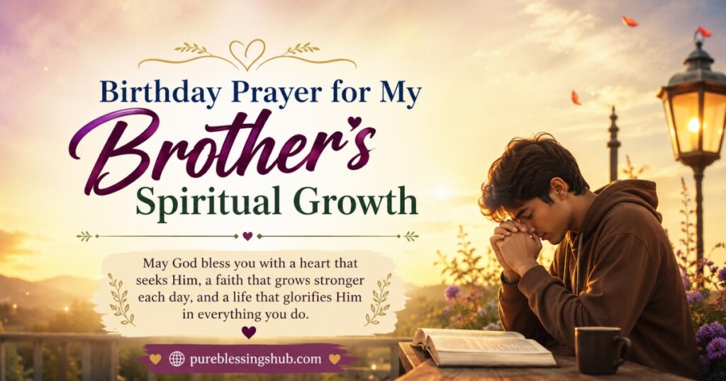 Birthday Prayer for My Brother’s Spiritual Growth