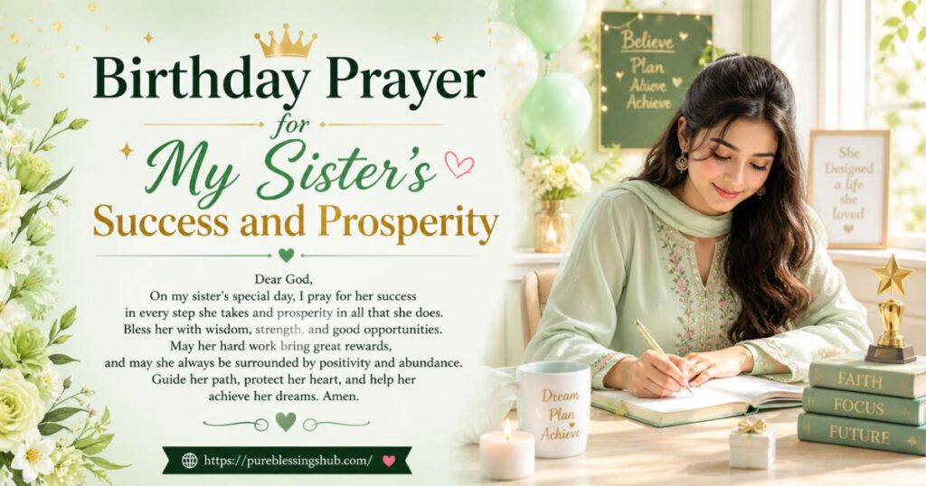 Birthday Prayer for My Sister’s Success and Prosperity