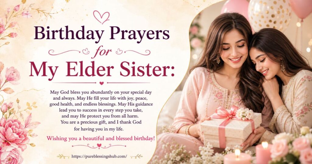 Birthday Prayers for My Elder Sister