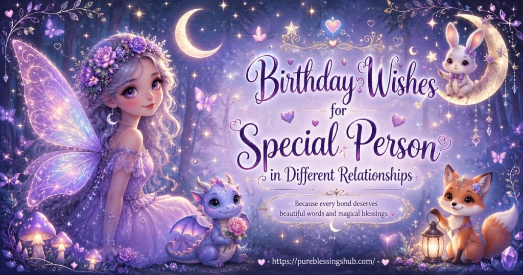 Birthday Wishes for Special Person in Different Relationships
