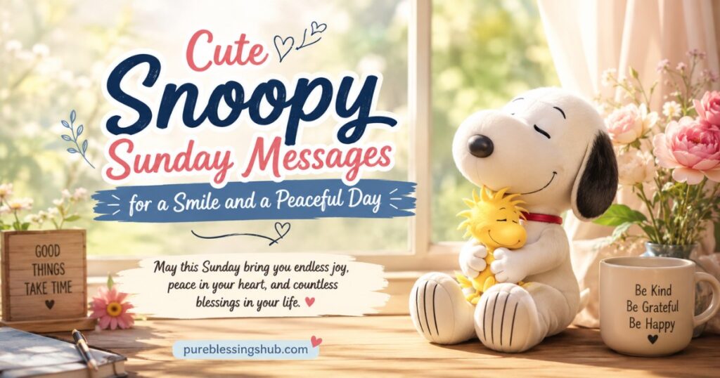 Cute Snoopy Sunday Messages for a Smile and a Peaceful Day