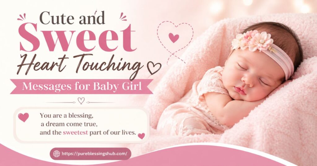 Cute and Sweet Heart Touching Messages for Baby Girl
