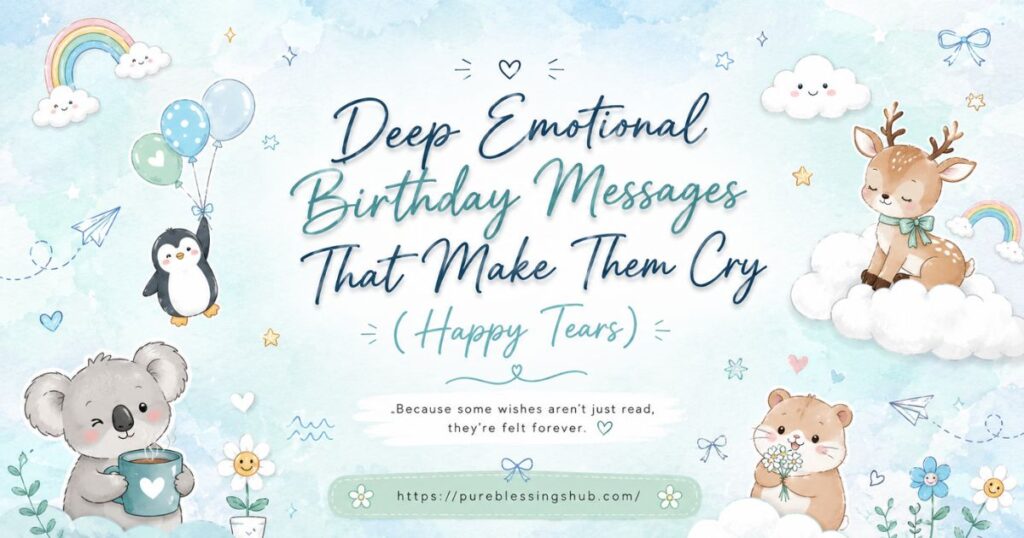 Deep Emotional Birthday Messages That Make Them Cry (Happy Tears)