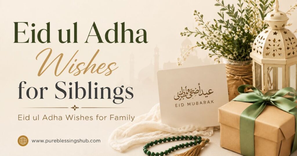 Eid ul Adha Wishes for Siblings