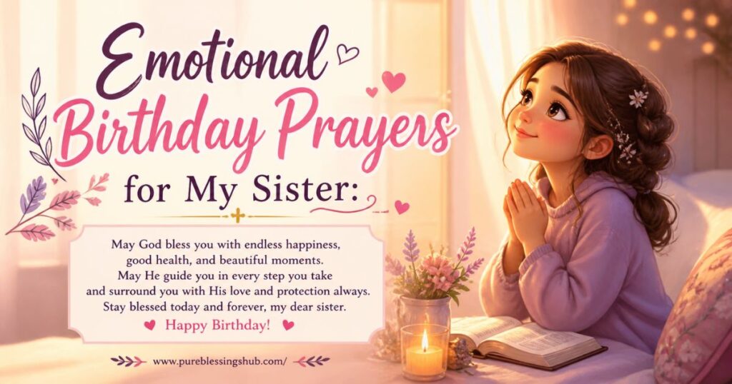 Emotional Birthday Prayers for My Sister
