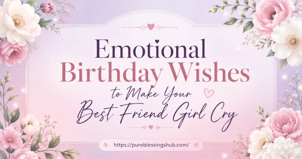 Emotional Birthday Wishes to Make Your Best Friend Girl Cry