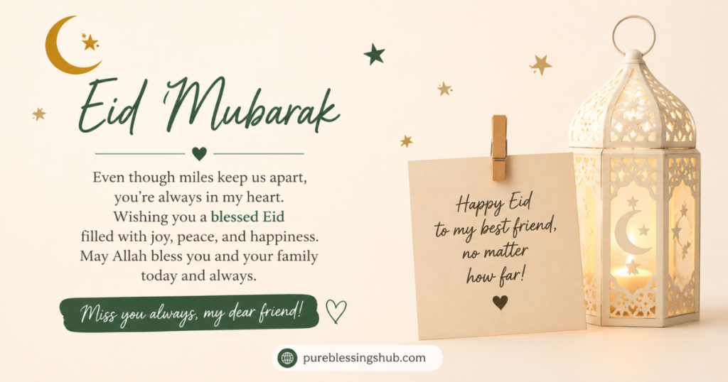 Emotional Eid Wishes for Long Distance Friends