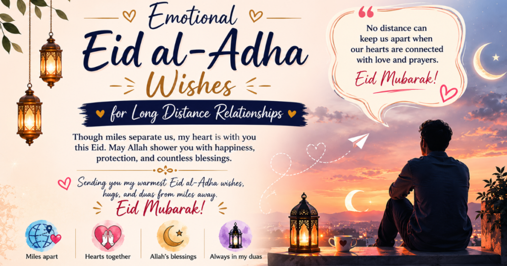 Emotional Eid al-Adha Wishes for Long Distance Relationships