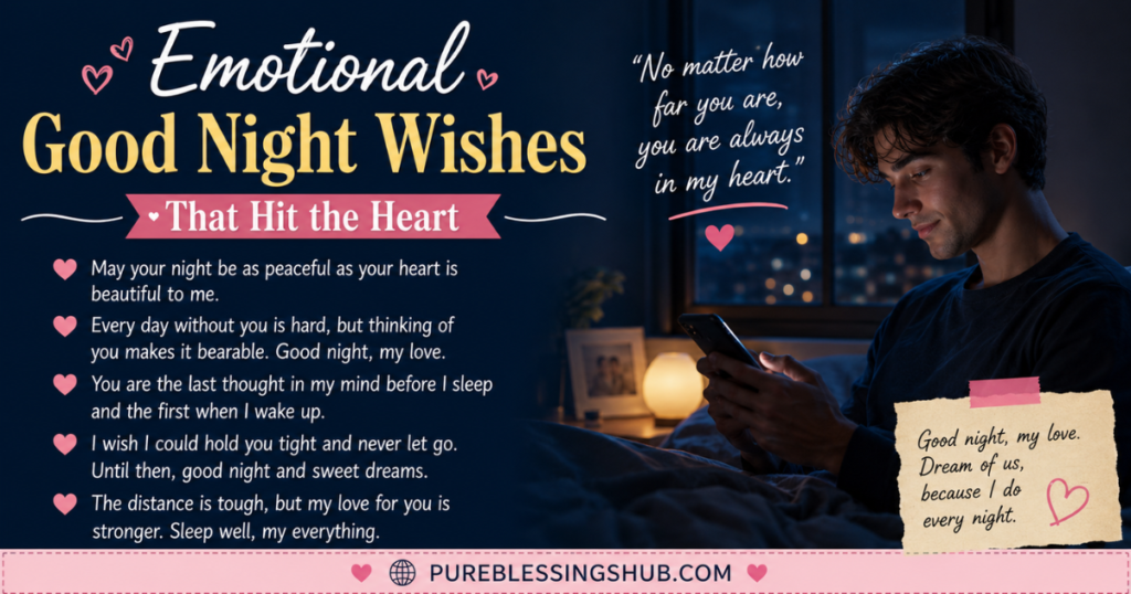 Emotional Good Night Wishes That Hit the Heart