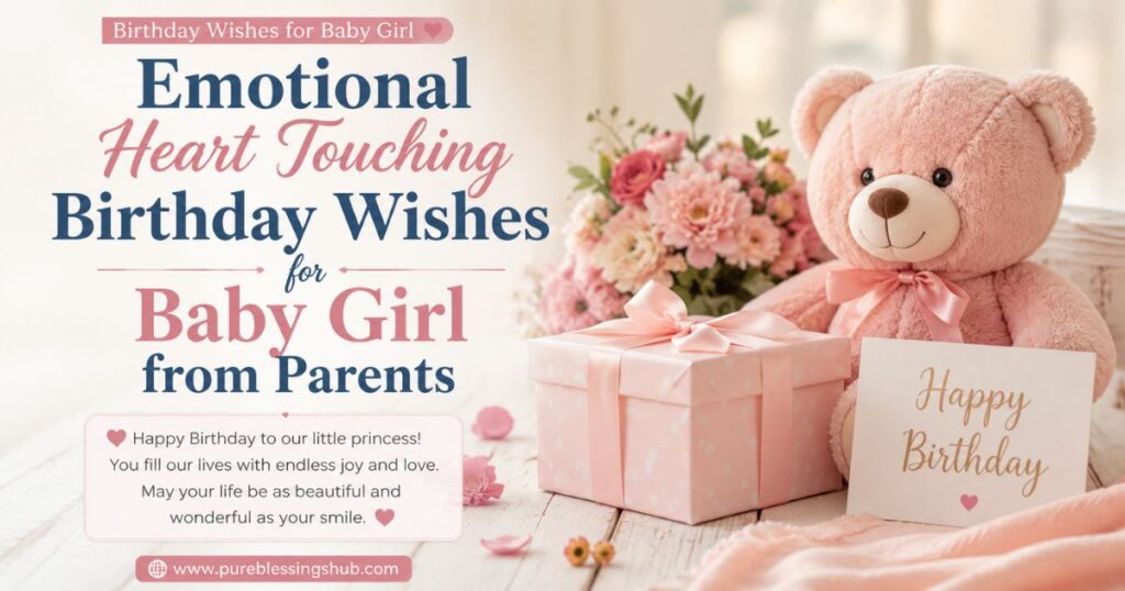 Emotional Heart Touching Birthday Wishes for Baby Girl from Parents