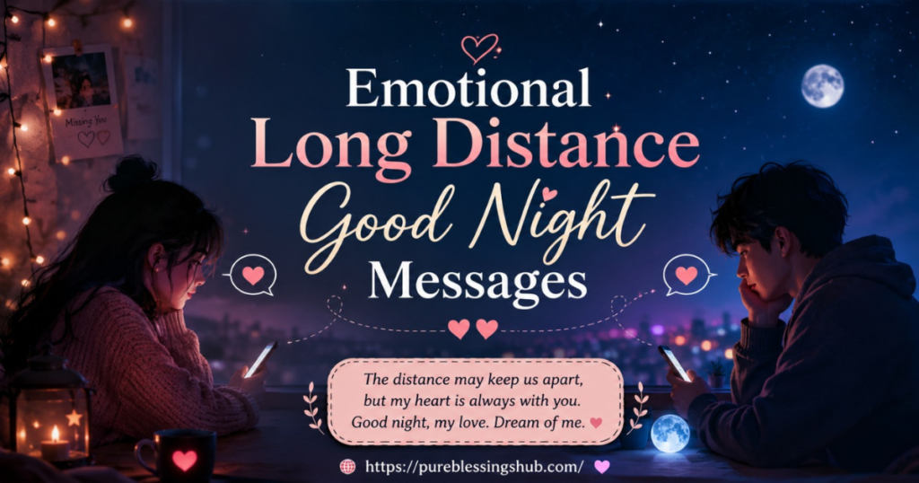 Emotional Long Distance Good Night Messages
