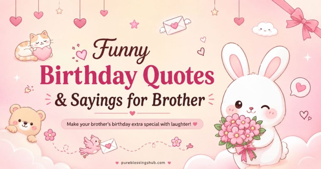Funny Birthday Quotes & Sayings for Brother