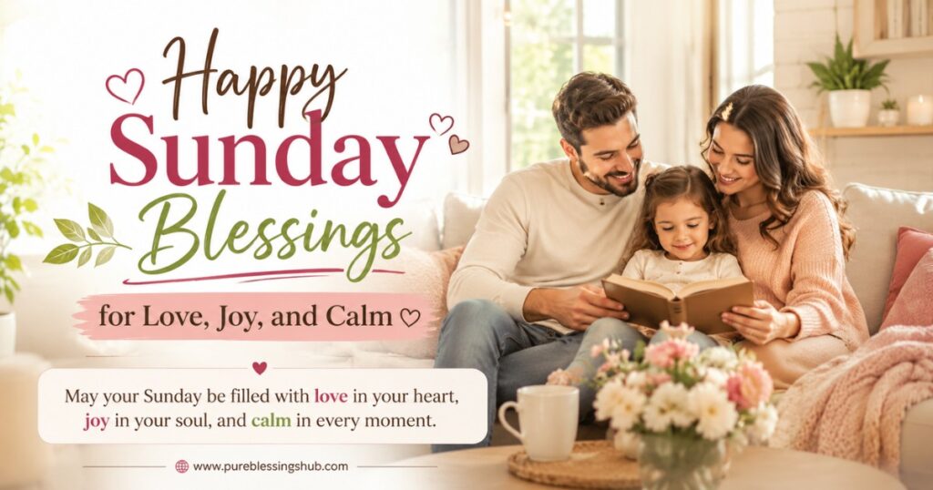 Happy Sunday Blessings for Love, Joy, and Calm