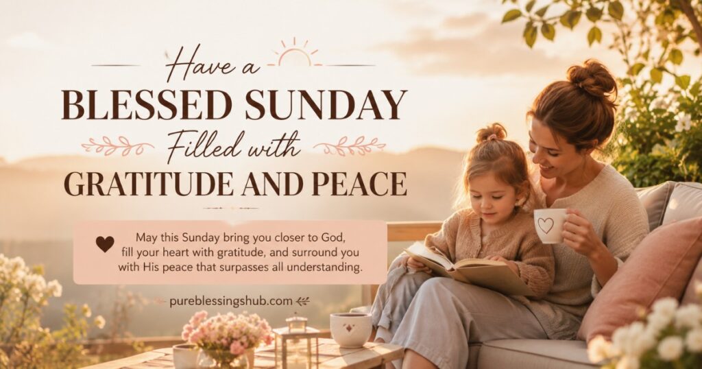 Have a Blessed Sunday Filled with Gratitude and Peace