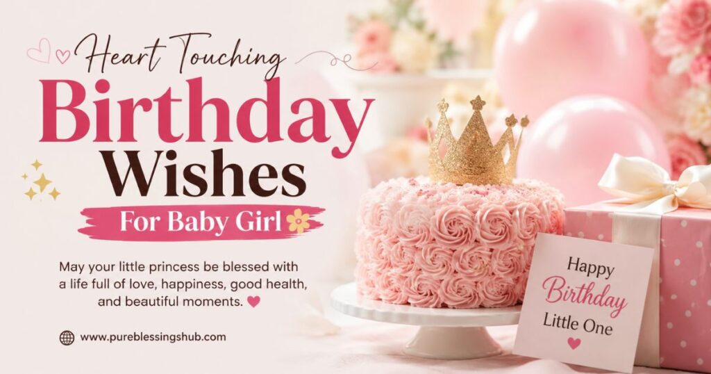 Heart Touching Birthday Wishes for Baby Girl