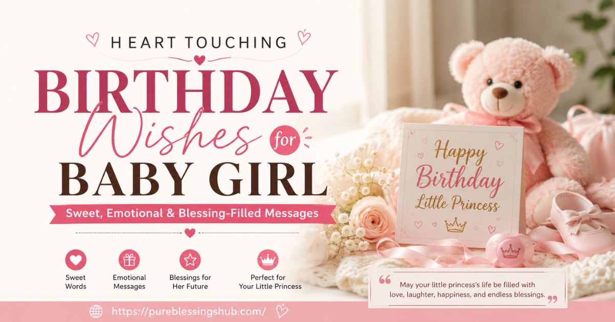Heart Touching Birthday Wishes for Baby Girl – Sweet, Emotional & Blessing-Filled Messages