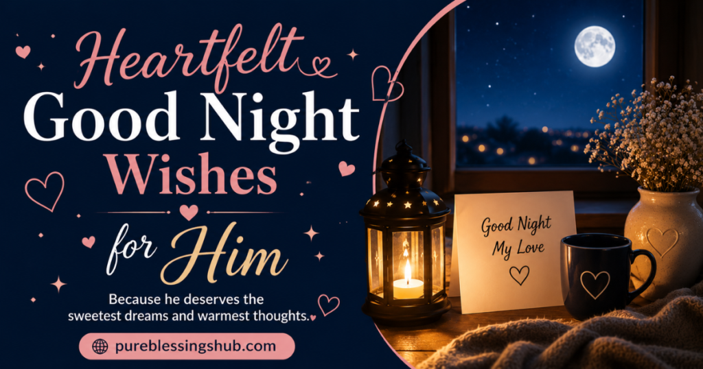 Heartfelt Good Night Wishes for Him